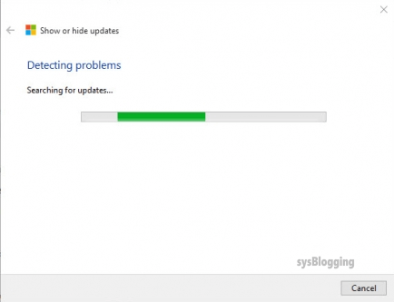 WIndows 10 update hide screen 2
