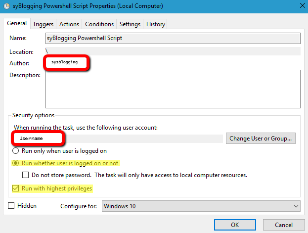 How to: Use Task Scheduler to run Powershell Scripts – Sharing helpful ...